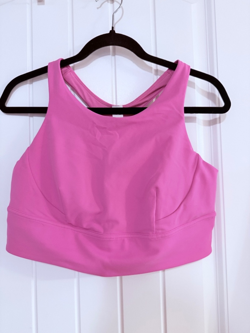 Lululemon Wunder Train Long Line Bra Sonic Pink Medium Support C/D Cups Size 14